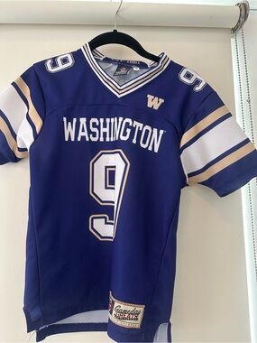 Washington Youth Football Jersey - Penix Purple #9